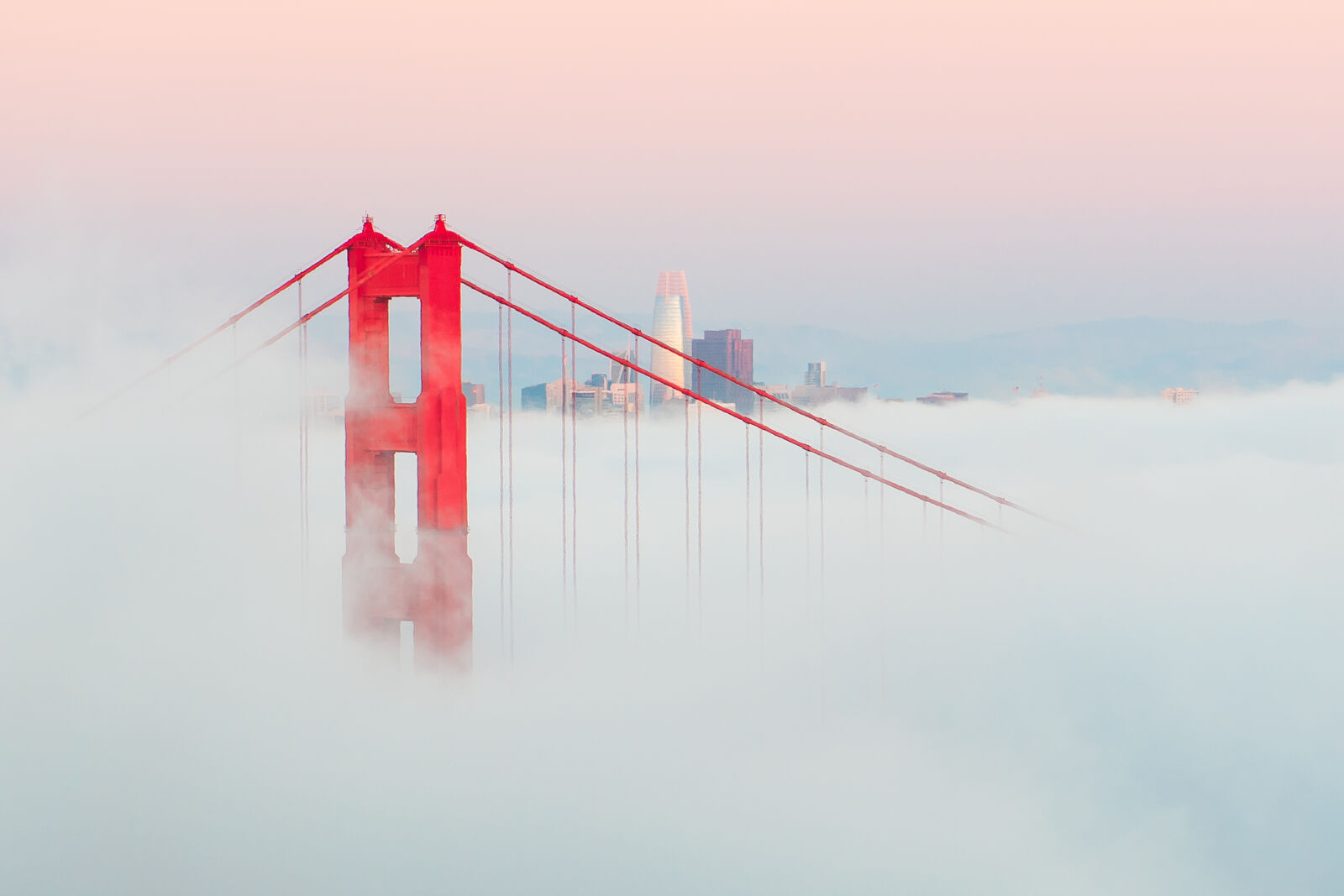 The most beautiful bridge covered in fog